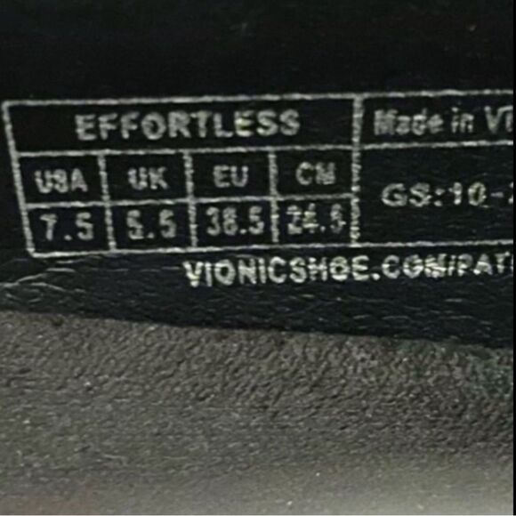 Vionic Effortless Nubuck Patent Trim Mules Slip On Slides Sneakers Black - Picture 15 of 16